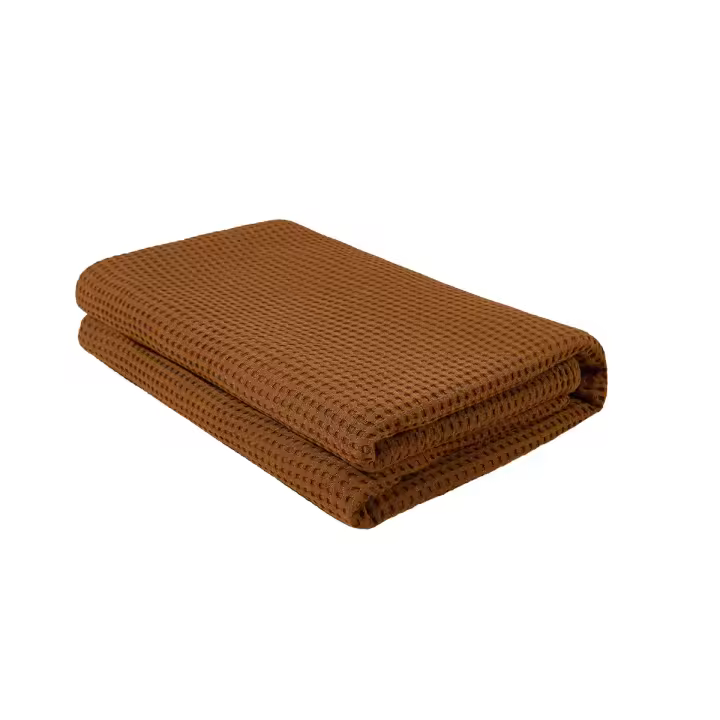 Manta de color sólido con diseño de gofre de fibra de bambú INS, manta para aire acondicionado, manta para siesta, manta suave y cómoda para bebé - 1