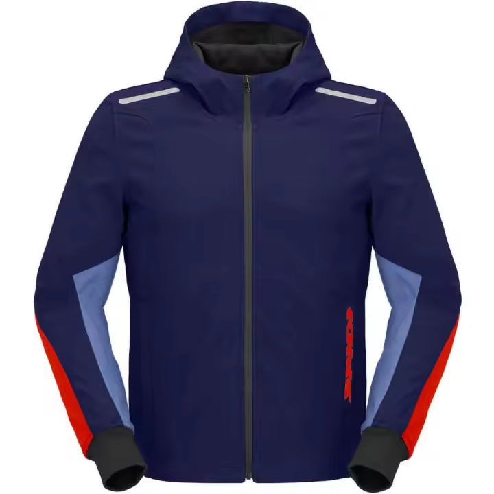 Chaqueta Spidi Hoodie Armor Light Azul rojo - 1