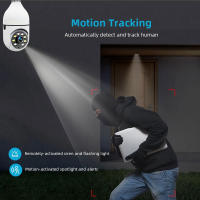Cámara De Seguridad Wifi 360 Grados Para El Hogar Cámara Exterior Inalámbrica Wi-Fi Grabación Protección Doméstica Con Visión Nocturna Y Audio Bidireccional - details 6