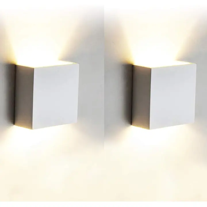 Pcs Aplique de Pared Interior LED 6W Lámpara de pared Moderna 3000K Blanco Caliente Perfecto para Salon Dormitorio Sala Pasillo - 1