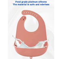 Babero Para Bebé De Silicona Alimentaria Fácil De Limpiar Y Antideslizante Bibs Impermeables Para Niños Y Niñas De 4 a 6 Años - details 2