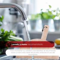 San Ignacio Set de 4 Cuchillos de Cocina Profesionales de Acero Inoxidable con Mangos de Silicona + tabla de corte de regalo - details 7