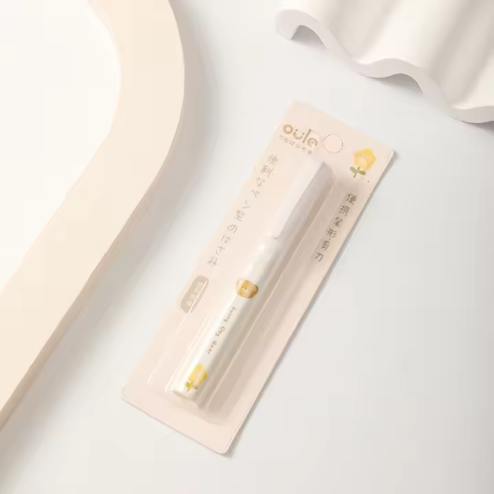 Tijeras Plegables Mini Portátiles Para Estudiantes Y Mujeres Cuchillo Para Cortar Papel Tipo Pluma Fácil De Transportar Y Usar - 1