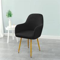 Cubierta De Silla De Cojín De Poliéster Elástico En Color Sólido Protector De Silla Para Hogar Decoración De Comedor - details 4