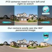 Cámara IP Inteligente WiFi 4K 8MP Panorámica 180° Ángulo De Vista Amplio Exterior CCTV Visión Nocturna Color AI Vigilancia De Video Para El Hogar - details 9