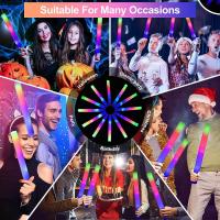 10/15/20Pcs LED Glow Sticks Coloridos Y RGB Para Fiestas Nocturnas Accesorios De Iluminación Para Bodas Cumpleaños Navidad Xmas - details 4