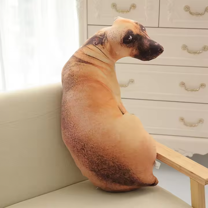 La Resistencia Perro Sudadera Almohada En Forma De Perro Realista 3D - 1