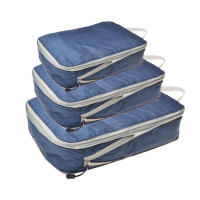 Cubos De Empaque Plegables Y Comprimibles Impermeables Para Viaje Bolsa De Almacenamiento De Nylon Organizador De Maleta Con Manillar Portátil - details 9