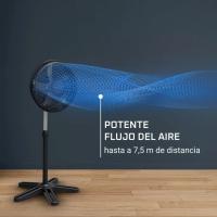 VENTILADOR DE PIE ROWENTA NEGRO VU3110 - 40CM 40W 5 ASPAS, OSCILACIÓN AUTOMÁTICA - VENTILADOR SILENCIOSO - details 2
