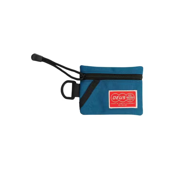 Deus Ex Machina - Cartera Dusty Blue - Nylon con Cremallera - 1