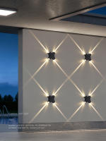 Lámpara De Pared LED12W Impermeable Para Exterior Iluminación De 4 Lados Para Jardín Y Courtyard Iluminación Decorativa Exterior - details 6