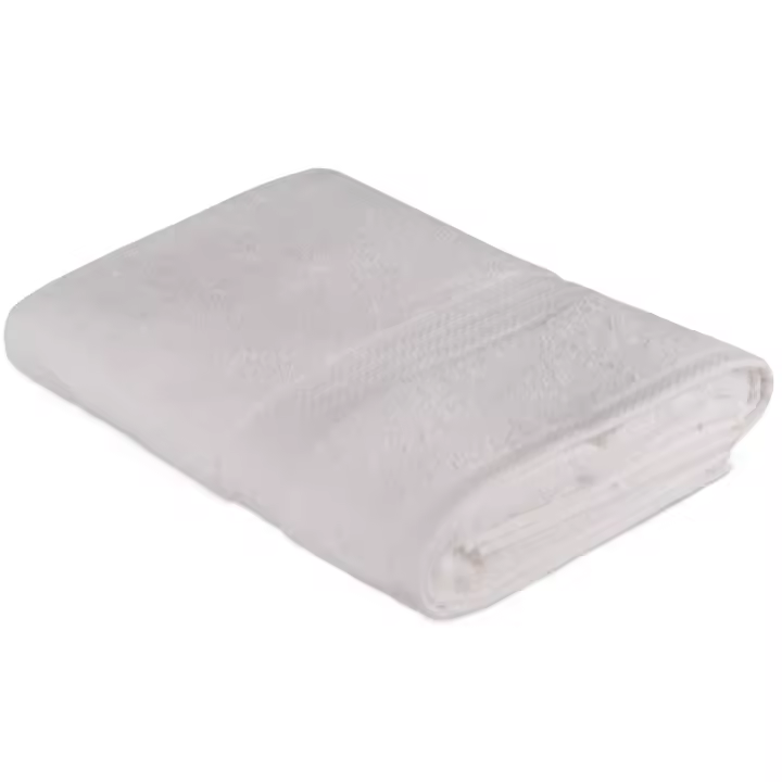 Wellhome - Toalla de Ducha Blanco 100% Algodón 500 Gr/m² - 70x140 Cm - 1