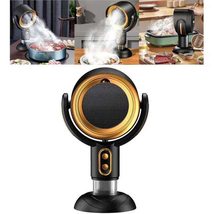 Ventilador Puff Chill para fumar, ventilador purificador de humo, purificador de humo, campana extractora de escritorio portátil, ventilador purificador de humo de 5 V 8 W para fumar en interiores, elimina cualquier olor en el aire - 1