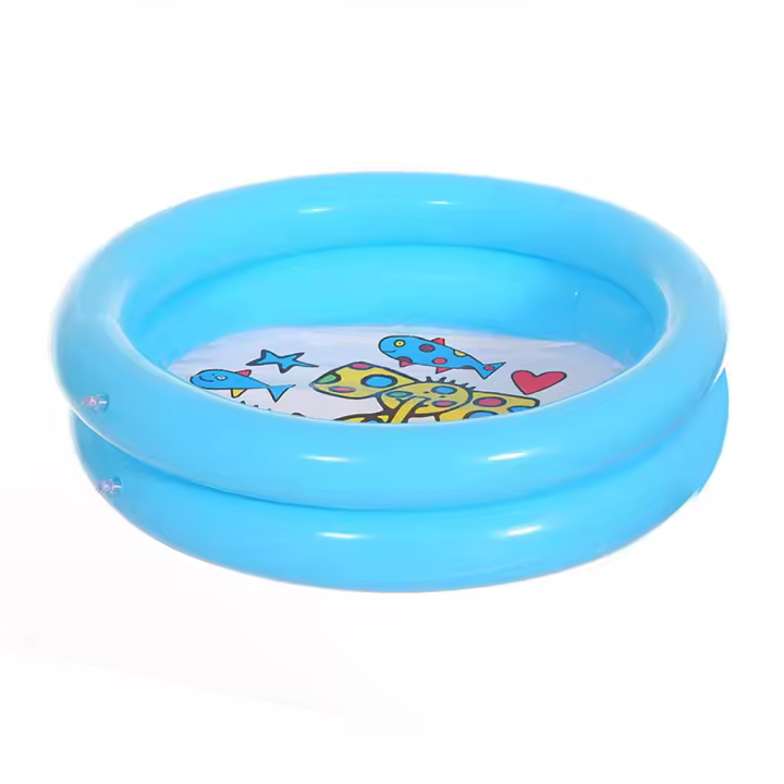 Piscina De Natación Para Bebés 65x65CM Juguete Acuático Inflable Para Verano Forma Redonda Con Diseño De Animales Lindos Para Niños - 1