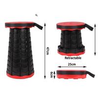 Taburete Plegable Portatil Telescópico - Taburete Transportable para Camping, Pesca, Deporte y Excursiones - Taburete regulable para Interior y Exterior 44 x 24,5 cm - details 1