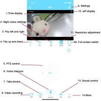 Dual Alarm Clock Wifi Camera With Temperature Monitoring HD 1080P Motion Detection Baby Nanny Camera Home Video Surveillance - details 22