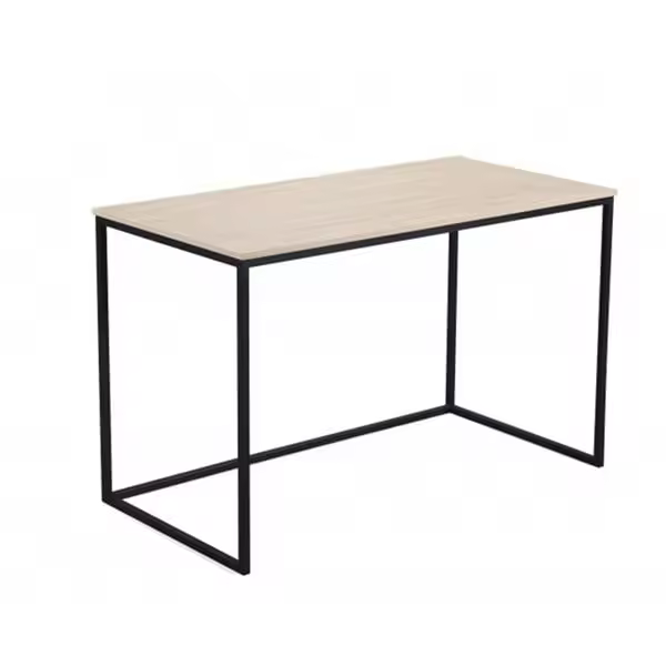 Mesa Estudio Mia 120x60 Cm - Diseño Minimalista - Resistente y Duradera - Patas Blancas - Fácil Limpieza - Montaje Rápido - 1