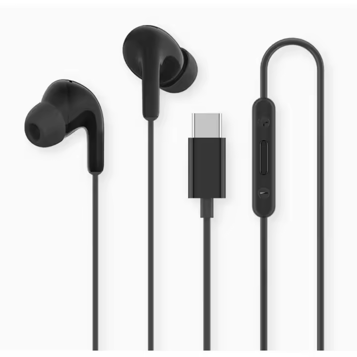 Xiaomi Type-C Earphones Auriculares Intrauditivos con Micrófono de Alta Definición, USB C Tipo C IP54 para Móvil Smartphone Binaural Dentro del Oído para Grabar Videos Instagram Youtube Jack 3.5 Negros - ZBW4354TY - 1