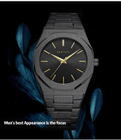 Reloj De Pulsera Para Hombre De Acero Inoxidable Negro Clásico Y De Negocios Resistente Al Agua Con Movimiento De Japón Reloj De Cuarzo Para Hombres - details 4