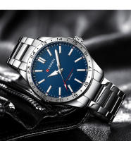 Reloj De Pulsera De Moda Para Hombre CURREN Ultrafino De Acero Inoxidable Resistente Al Agua Con Dial Luminoso Y Cierre De Pulsera - details 12