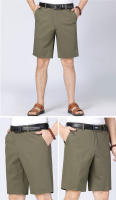 Shorts De Algodón 100% Para Hombre De Longitud Media Marca Clásica Ropa Cómoda Shorts De Playa Pantalones Cortos Rectos Cierre De Cremallera - details 11