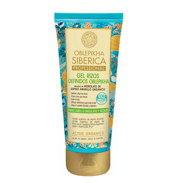 NATURA SIBERICA GEL RIZOS DEFINIDOS OBLEPIKHA PARA CABELLOS ONDULADOS Y RIZADOS, 200 ml - 1