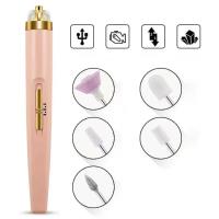 Herramienta De Manicura Eléctrica 5 En 1 Para Mujer Con Luz Portátil Mini Pulidora De Uñas Para Gel Y Maquillaje - details 2
