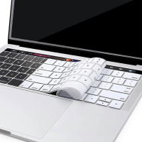 Cubierta De Teclado Ultrafina Para MacBook pro 13" Y 15" (Modelo :A2159 A1706 A1707 A1989 A1990) Con Barra Táctil En Inglés Material De Silicona Resistente Al Polvo Y Agua - details 12