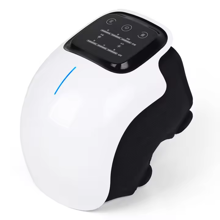 Masajeador de rodilla con calor y amasado para aliviar el dolor, fisioterapia por vibración LED con calentamiento por infrarrojos para masajeador de artritis, calambres de artritis y calculadora de circulación - 1