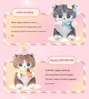 Muñeco De Peluche De Gato Saltarín Oficial 20cm Suave Y Kawaii Regalo Para Niñas Figura De Fiesta Serie Tiempo De Fiesta - details 3