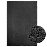 vidaXL Alfombra ZIZUR apariencia yute interior exterior en color Antracita/Beige/Crema - details 0