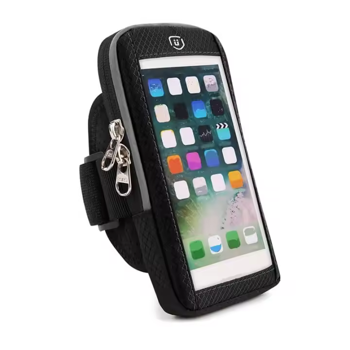 Funda Brazalete para Ulefone Armor X5 (2019) con Ventana Tactil Reflectante Impermeable Deporte Correr Gim Ciclismo - Negra - 1