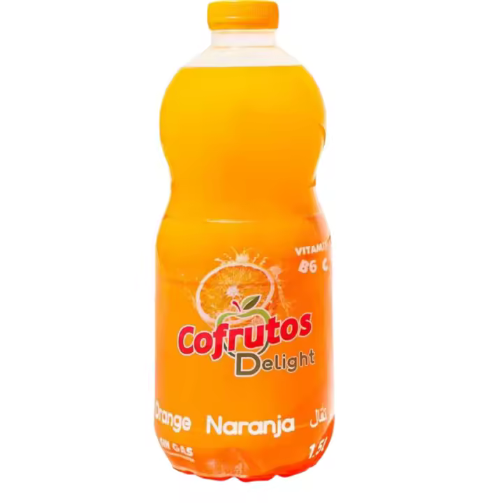 COFRUTOS- DELIGHT BEBIDA REFRESCANTE 1,5 l MANDARINA-NARANJA - 1