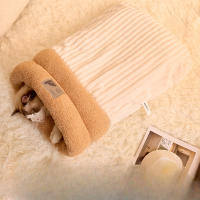 Saco De Dormir Para Perro Y Gato Con Agujero Cálido Y Protegido Contra El Viento Tamaño De La Cama De Algodón 100% Para Otoño E Invierno - details 0