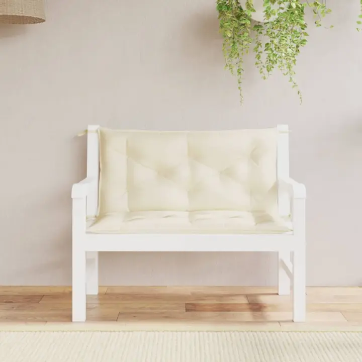 Fundas para Banco de Jardín 2 UDS Oxford lienzo Crema 100x50x7cm - 1