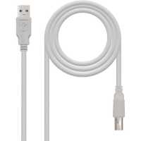 Nanocable Cable Usb 2.0 para Impresora, Tipo A/M-B/M, Macho-Macho, Beige, 3Mts - details 1