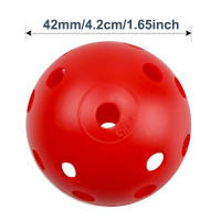 50pcs Balones De Práctica De Golf 42mm 26 Huecos Plásticos Para Interior Material PE Juguete De Agujero Para Niños - details 2