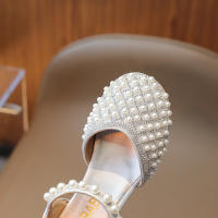 Zapatos De Princesa Para Niñas Plata Cristal Alta Moda Antideslizante Sandalias De Niños Suela De Goma Talla Verdadera Para Verano - details 3