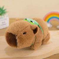 Brazaletes De Peluche Capybara Kawaii Con Anillo Para Mano Juguete Divertido Para Niños Animal De Peluche Suave Para Adultos Y Adolescentes - details 1
