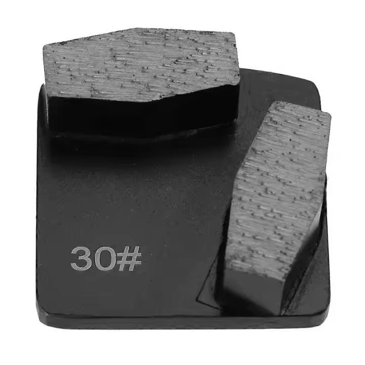 Grit 30 Medium Bond Trapezoid Diamond Concrete Grinding Pad Grinding Disc for Floor Grinder - 1