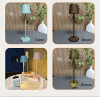 Lámpara De Mesa LED Táctil Recargable Con 3 Colores Luz Nocturna Para Lectura Decorativa Para Restaurante Hotel Bar Y Dormitorio - details 7