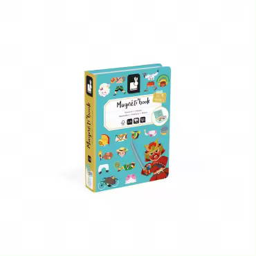 Janod Historia Magnéti'book PERGAMINO - Estuche Magnético Infantil - Juego de Imanes - Juguetes Educativos - 1