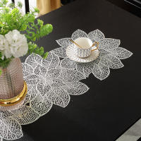 Mantel Individual De PVC Dorado Zijinhua Con Diseño De Encaje Y Almohadilla De Comedor Lujo Ligero Resistente a Altas Temperaturas - details 10