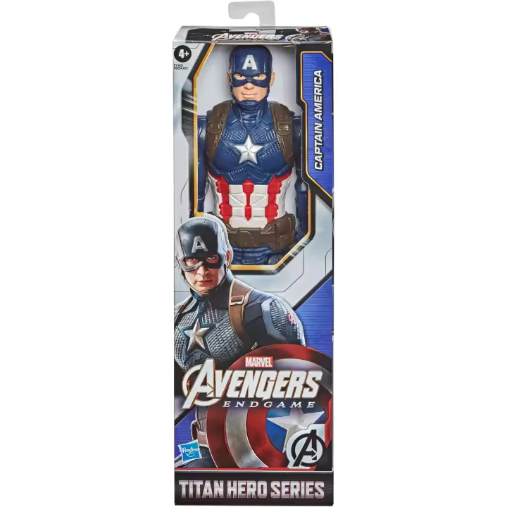 MARVEL - Avengers Titan Hero Series - Figura de acción de Capitán América -  Mide 30 cm - Producto oficial - Coleccionable - Edad recomendada mayores de 4 años - 1
