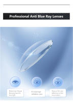 Gafas De Computadora Unisex Ultraligera De Acrílico Bloqueo De Luz Azul Estilo Óptico Moda Pantalla Circular Polímero De Carbono - details 3