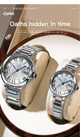 Reloj De Pareja Elegante OPK 6039 Movimiento De Cuarzo De Alta Calidad Material De Acero Inoxidable Resistente Al Agua Con Lujo Dial Romano - details 10