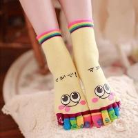 Calcetines De Algodón Grueso Para Mujer Diseño De Oso Sonriente Casual Y Divertido De Medio Tobillo Envío Gratis - details 7