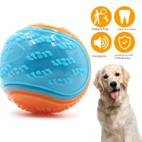 Bola De Goma Para Perros Resistente a Mordeduras Con Sabor a Carne Para Entrenamiento Y Diversion️ Juguetes Para Perros Para Evitar Daños - details 4