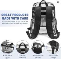 Mochila transparente pesada - mochila transparente de PVC mochila transparente grande, adecuada para el trabajo universitario - details 1
