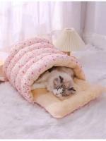 Cama De Gato Caliente Invierno Nido De Mascota Pequeño Almohadilla Suave Para Dormir Accesorios Para Animales Tamaño 35X32X23CM - details 6